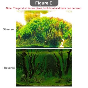 Fish tank stickers three-dimensional high-definition double-sided tank aquarium color wallpaper