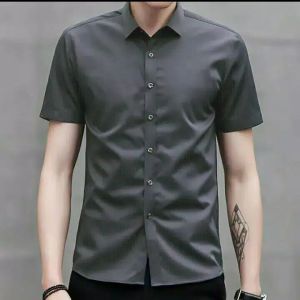 KEMEJAGROSIR72 KEMEJA PRIA TOMZA POLOS 8 WARNA/HEM PRIA LENGAN PENDEK