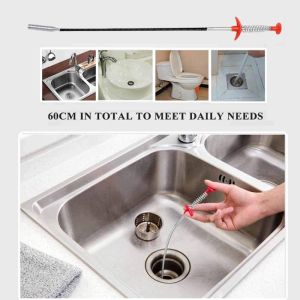 Kitchen Pipe Drain Clog Remover Clogged Hair Remover Household Cleaning Pipe dredger Flexible Tub Toilet Cleaner