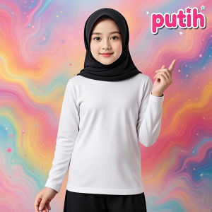 MANSET ANAK POLOS LENGAN PANJANG//SPANDEX JERSEY PREMIUM