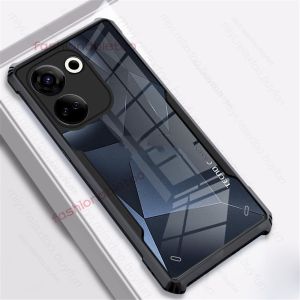 Casing for Tecno Camon 20 Pro 20pro Camon20 Pro Camon20pro 4G 5G Camon 18 18P 16 CK8n CK7n CK6 CK6n 2023 Transparent TPU Bumper Acrylic Durable Phone Case Armor Shockproof Back Cover Anti Slip Grip
