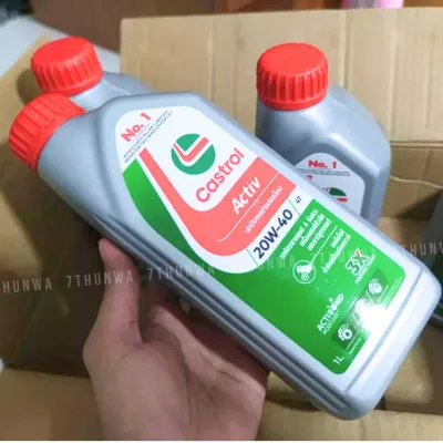 🔥ส่งฟรี🔥ไม่บวกเพิ่ม💥น้ำมันเครื่อง คาสตรอล CASTROL POWER1 10W-30 ACTIV 20W-40 4T น้ำมันเครื่อง ของเเท้