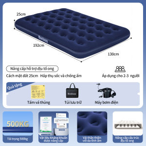 Nệm bơm hơi tự động giường bơm hơi chống ẩm ngoài trờisiêu êm đệm gấp gọn