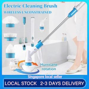 Portable Electric Cleaning Brush Set Kit Scrubber Electric Spin Scrubber Replaceable Cleaning Heads