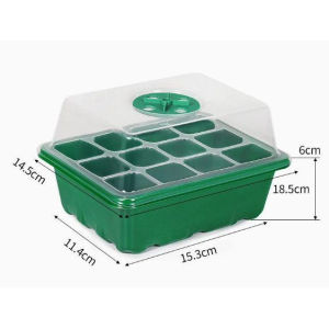 <KKT>  Cây giống Box Trồng cây giống đa chức năng Làm vườn Nhà trồng xanh Chậu nhiều thịt 12 lỗ