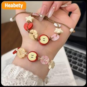 【2-3 days delivery】 Vintage Star Ceramic Braided Rope Bracelets For Women Girls Sweet Bohemian Style Adjustable Bangles Jewelry Accessories Gifts