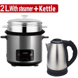 Household standard multi-functional one-button rice cooker 2L cooking rice soup +Electric Kettle