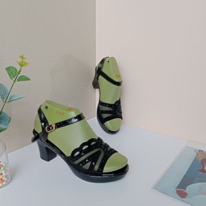 Dép nữ Trung Niên HShop quai gắn đá siêu đẹp 3 phân 5 phân 7 phân 8 phân đủ Size lớn nhỏ KH-01