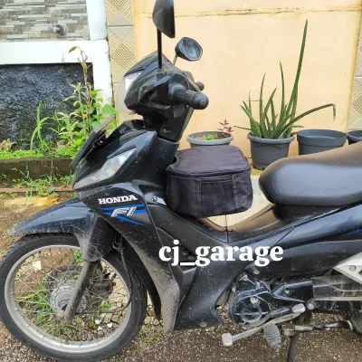 keranjang Honda Revo Fit FI Absolute 110 Besi Minimalis Fullset Cover Tas box keranjang bagasi tengah Absolut revo pit rak Box Kranjang Revo ABS set braket set baud Besi Tebal