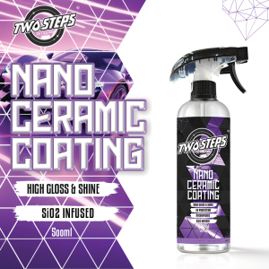 Two Steps Detailing Nano Ceramic Coating 500ml SiO2 Infused Ultra Hydrophobic Coating Polishing Paint Showroom Shine Rapid Ceramic Paint Sealant Spray