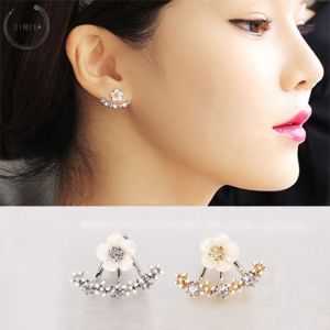 A.one Flower Earring for Women Girl Fashion Cute Cherry Blossoms Flower Stud Earrings Jewelry Earring Daisy Flower Earrings