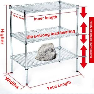 Sundry Shelf Multi-Layer Storage Rack Flower Rack Carbon Steel Kitchen Warehouse Household Storage Racks