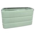 Kotak Makan 3 Layer Healthy Bento Lunch Box 900ml with Spoon & Fork / Tempat Makanan Sehat 3 Kotak / Tempat Penyimpanan Makanan / Box Makanan 900ml. 