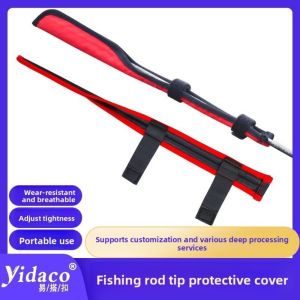 NOBLELUX Foldable Fishing Rod Tip Cover Tubes Protective Cover Rod Tip Case Portable Design Portable Tackle Tubes Fishing Rod