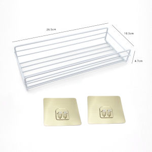 🇹🇭Ekcam ชั้นวางของในห้องน้ำ อ่างล้างจาน ห้องครัว ที่เก็บของอ่างอาบน้ำ ติดผนังช่วยประหยัดพื้นที่ชั้นวางของในห้องน้ำ ฟรีกาวติดผนัง bath rack shelf