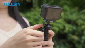 Tripod Telesin ngàm Action 6 5 4 3 Osmo 360 Nano kéo dài 44cm tiện lợi nhỏ gọn