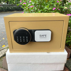 Két Sắt Mini Cao Cấp Khoá Vân Tay - Khoá Số An Toàn Két Điện Tử Thông Minh Chống Cháy Nổ Dễ Sử Dụng 20 - 25cm Tại Nhà Văn Phòng (Hai Màu Đen - Trắng) Két Đựng Được Giấy Khổ A4 Nhé