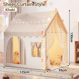 Kids Playhouse Tent Indoor Pretend Play Pop Up Castle Foldable Portable Playroom Bedroom Reading Corner Khemah Kanak