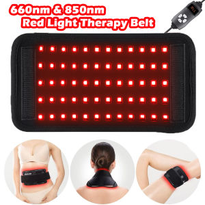 660nm 850nm ánh sáng đỏ đai trị liệu hồng ngoại đèn LED ánh sáng bọc trị liệu vành đai thiết bị cho eo trở lại vai đầu gối chân giảm đau cơ