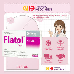 Viên uống Flatol – Hỗ trợ đường tiêu hóa giảm cảm giác nóng rát ợ chua do trào ngược (50 viên)