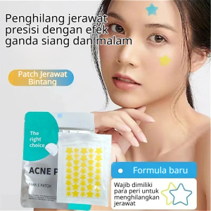 Star Acne Patch memperbaiki bekas jerawat yang menghilangkan nanah kulit buatan menyerap jerawat nanah patch makeup tahan air dan keringat