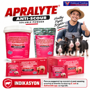 APRALYTE for animals 1BOX apralyte powder for pig 24g x 12 150grams Apralyte powder apralyte for pigs