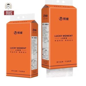 4 Packs Hanging Tissue🔥Ready Stock🔥320 sheets Soft Facial 4-ply Botare Lucky Moment Tisu Gantung 壁挂纸抽