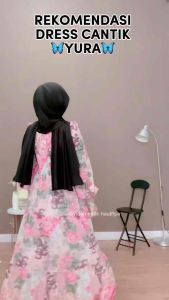 LEONNA Yu-Ra Dress Muslim Gamis Kondangan Wanita Premium Korean Style