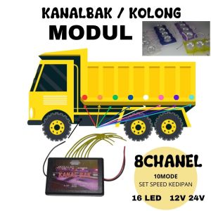 Modul lampu led kanal bak /kolong 8 chanel 16led mata 1 jumbo