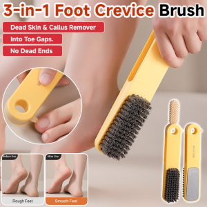 3in1 Exfoliator Foot Scrubber Deep Clean Exfoliating Crevice Cleaning Foot Wash Brush Waterproof Exfoliator 三合一去角质脚缝清洗刷磨脚器
