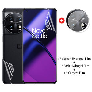 Phim Hydrogel 3in 1 Trước Sau Cho OnePlus 11 11R Ace2 Ace 2 OnePlus11 1+ 11 5G 2023 Kính Máy Ảnh Miếng Bảo Vệ Màn Hình Thủy Lực Mềm Màng Bảo Vệ Clear View Bọc Hoàn Toàn Ống Kính Kính Cường Lực
