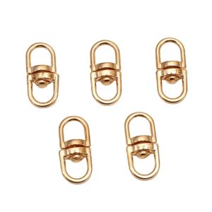 8x19mm 10pcs/bag Alloy 8-Shaped Buckle Can Rotate 360 Degrees For Handmade Bracelet Necklace Earring Keychain DIY Craft Jewelry Making Accessories
