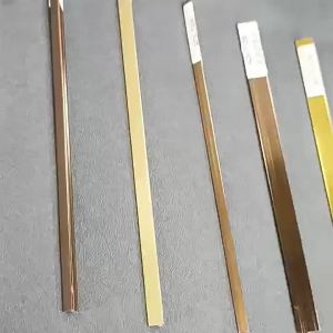 Aluminum alloy T Decorative trim lines Aluminum alloy decorative strip for gaps Embedded wall panel T Shaped edge strip