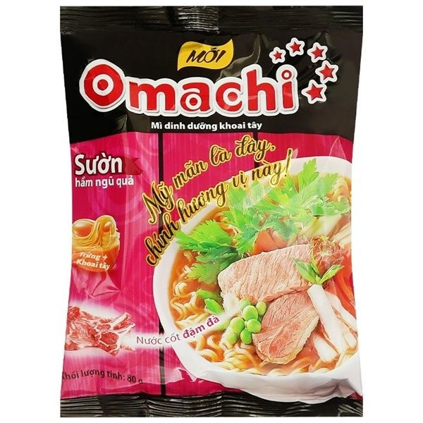 [Đủ Vị] Mì khoai tây Omachi Sườn hầm ngũ quả/ Xốt Bò Hầm/ Tôm Chua Cay ...