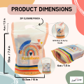 (50 PCS) PP1005 Rainbow Boho Hot Loot Bag Chips Bag Chipsbag Zip Candy Party Giveaway Souvenir. 