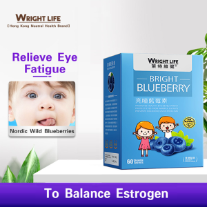 Wright Life Childrens Eye Health Supplements With Nordic Wild Bilberry Extract & Natural Lutein & β-carotene & DHA Algae Oil for Kids Eye Health Helps To Eye Blood Circulation Sharp Vision and Relieve Eyes Fatigue