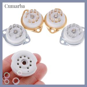 [Cumarba] 1 ổ cắm ống gốm 9 chân gắn khung gầm cho el84 ecc82 6922 12ax7