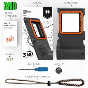 [Shellbox] Vỏ chống nước chuyên nghiệp cho điện thoại di động dưới nước vỏ điện thoại lặn 15m cho túi chống thấm nước điện thoại vạn năng 6.9 inch