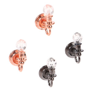 💥【Special price】💥UWO โคมไฟติดผนังขนาดเล็ก1คู่1:12ตกแต่งโมเดลเฟอร์นิเจอร์บ้านอุปกรณ์ตกแต่งบ้านตุ๊กตา