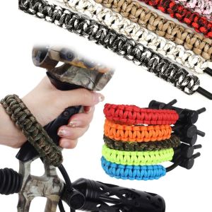wrist support băng cuốn cổ tay quấn cổ tay tập gym bó cổ tay thể thao đai quấn cổ tay wrist band bảo vệ cổ tayMUQZI Nylon Bắn cung Mũi tên Sling Vòng đeo tay Cổ tay nơ Dây đeo cổ tay gắn nơ phức hợp Dây mũi tên Dây dù bện Dây đeo cổ tay mũi tên Dây đeo ta