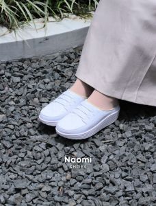 ONE LOVE NAOMI - SEPATU BUSTONG WEDGES MULES WANITA SOL KARET TINGGI 4CM LEBARAN 2026