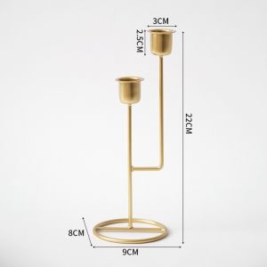 DE9H ของตกแต่ง ที่วางเทียน ของขวัญสร้างสรรค์ ตกแต่งบ้านเทศกาล ของตกแต่งอาหารค่ำใต้แสงเทียน ทันสมัย เหล็ก ถาดวางเทียน สำหรับงานแต่งงาน