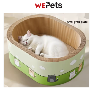 Deep cat scratcher lounge bed/ large durable corrugated cardboard scratch board