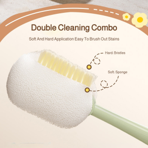 แปรงทําความสะอาด ทําความสะอาด จะไม่ทําให้ภาชนะเป็นรอย แปรงล้างถ้วย มัลติฟังก์ชั่น ฉนวน การจัดการสุขภาพ