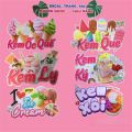 Decal Trang Trí Quán KEM Các Loại ✨ Hình Dán Kem Ốc Quế, Kem Que, Kem Ly, Kem Ký, Kem Xôi - Sticker Kháng Nước, Chịu Nắng, Cắt Sẵn.. 