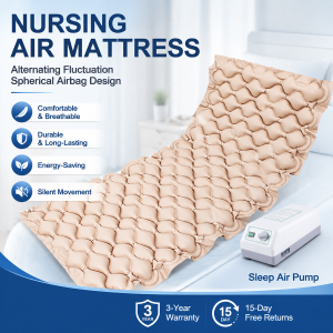 Anti-Decubitus Inflatable Air Mattress - Medical Alternating Pressure Mattress with Quiet Air Pump Pressure Relief for Elderly Patient Bedridden Home