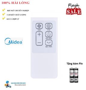 Remote Điều khiển quạt treo tường cây Midea FS40-15CR 15DR 15ERW 16ERW 16FRA Hàng mới 100% tặng kèm Pin