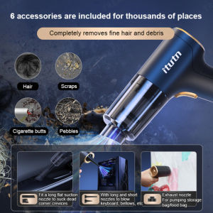 Car Handheld Vacuum Cleaner Compact Small Vacuum For Car Interior 迷你无线吸尘器 可充电迷你吸尘器 真空吸尘器