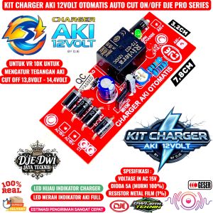 Kit Charger Aki 12v Otomatis Cut Off Cas Aki Otomatis DJE PRO SERIES