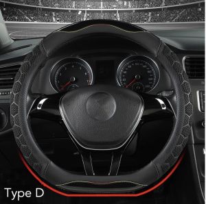 【COD】3D Honeycomb Anti-Slip Steering Wheel Cover | Breathable steering wheel cover | steering wheel cover | Sweatproof steering cover | Anti-slip steering cover | Microfiber steering wheel cover | D shape Steering Wheel Cover